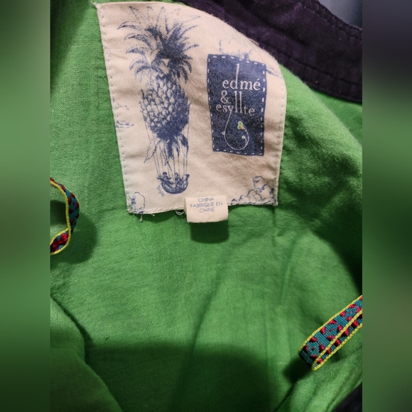 Floral Circle Skirt 100٪ cotton Edme & Esyllte - Picture 5 of 8